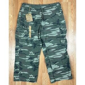 VTG Steve And Barrys Cargo Pants 38x30 (38x28) Camo Military Baggy Skate Y2K‎